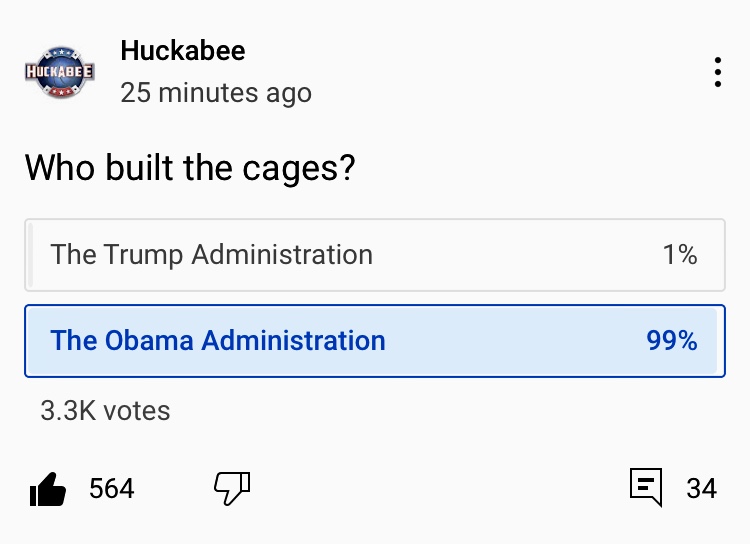 Obama Administration built the cages at the border