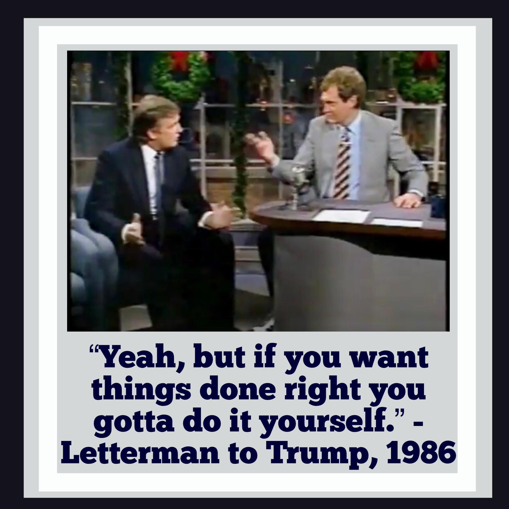 Trump already knew what needed to be fixed early on as President