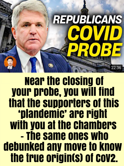 GOP Republicans_Probe CoViD19_Origins CoV2