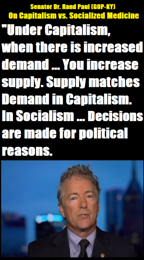 Rand Paul GOP KY On Capitalism