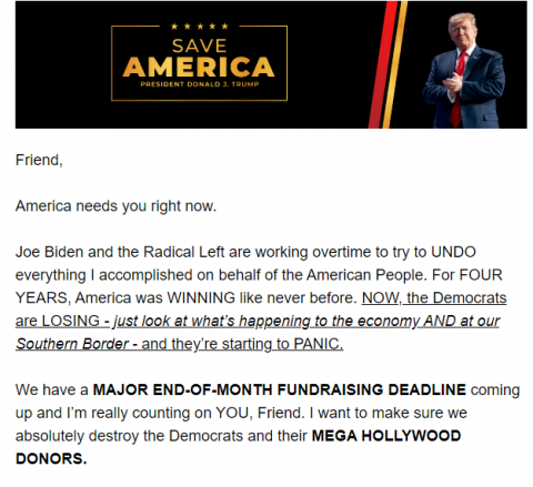 Donate To Save America And The World