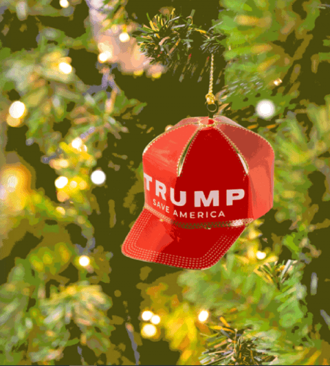 Save America Shop Trump Christmas Ornament