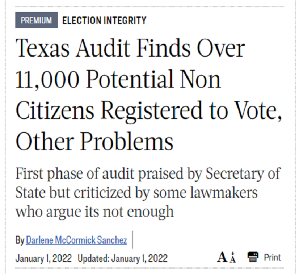 Election Irregularities Texas