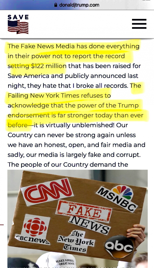 Fake News CNN, NY Times, MSNBC, ABC, CBS