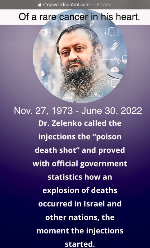 Dr. Vladimir 'Zev' Zelenko, Honest Physician