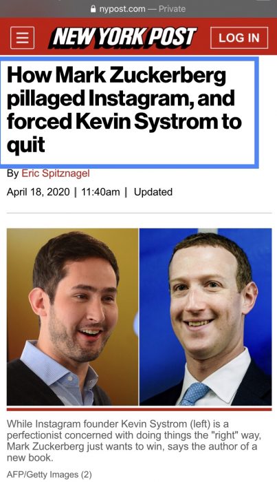 Mark Zuckerberg Forced Kevin Systrom To Quit Instagram