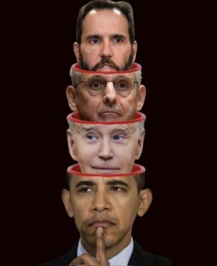 Obama At The Background