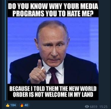 Putin Rejects WEF NWO