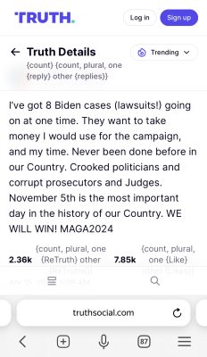 Persecution Of Trump