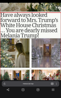 Melania Trump White House Christmas