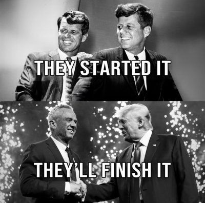 JFK, Donald Trump, RFK Jr