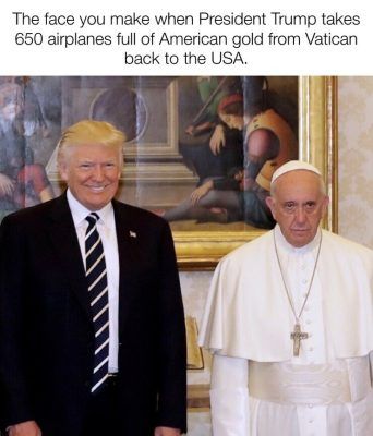 Gold Back To USA From Vatican City