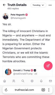 Genocide Of Christians In Nigeria