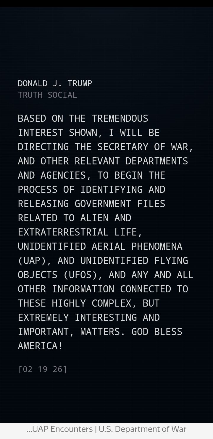 Trump Declassifying UFO UAP Documents Trump Declassifying UFO UAP Documents